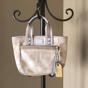 Coach short strap handbag